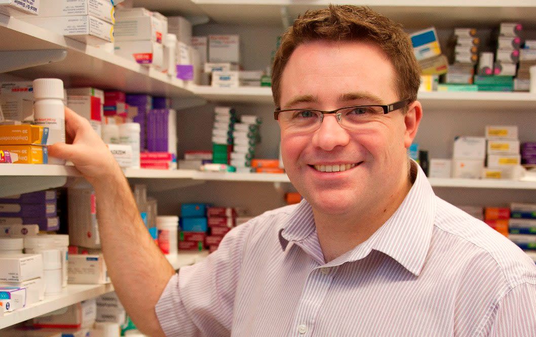 Community pharmacist Mike Hewitson