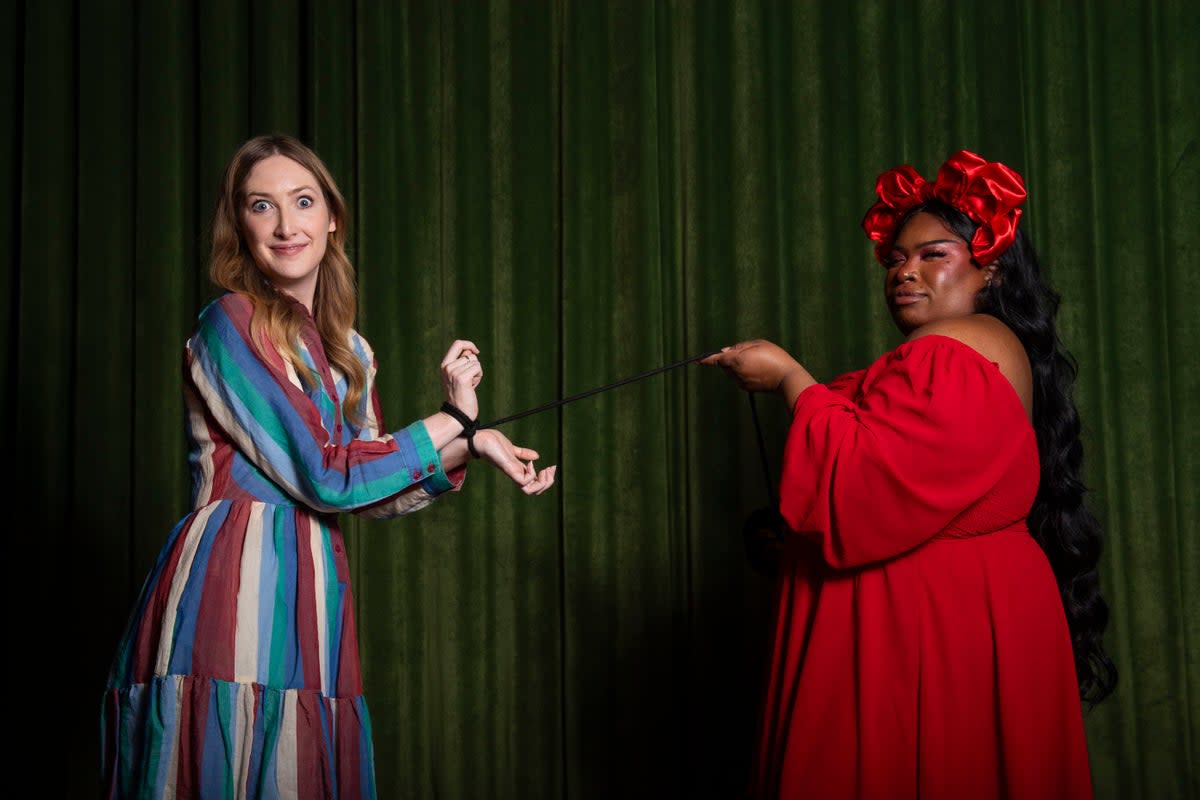 Flora Gill takes part in the Scotty Unfamous sex workshop at the Curtain Club, Shoreditch (Lucy Young)