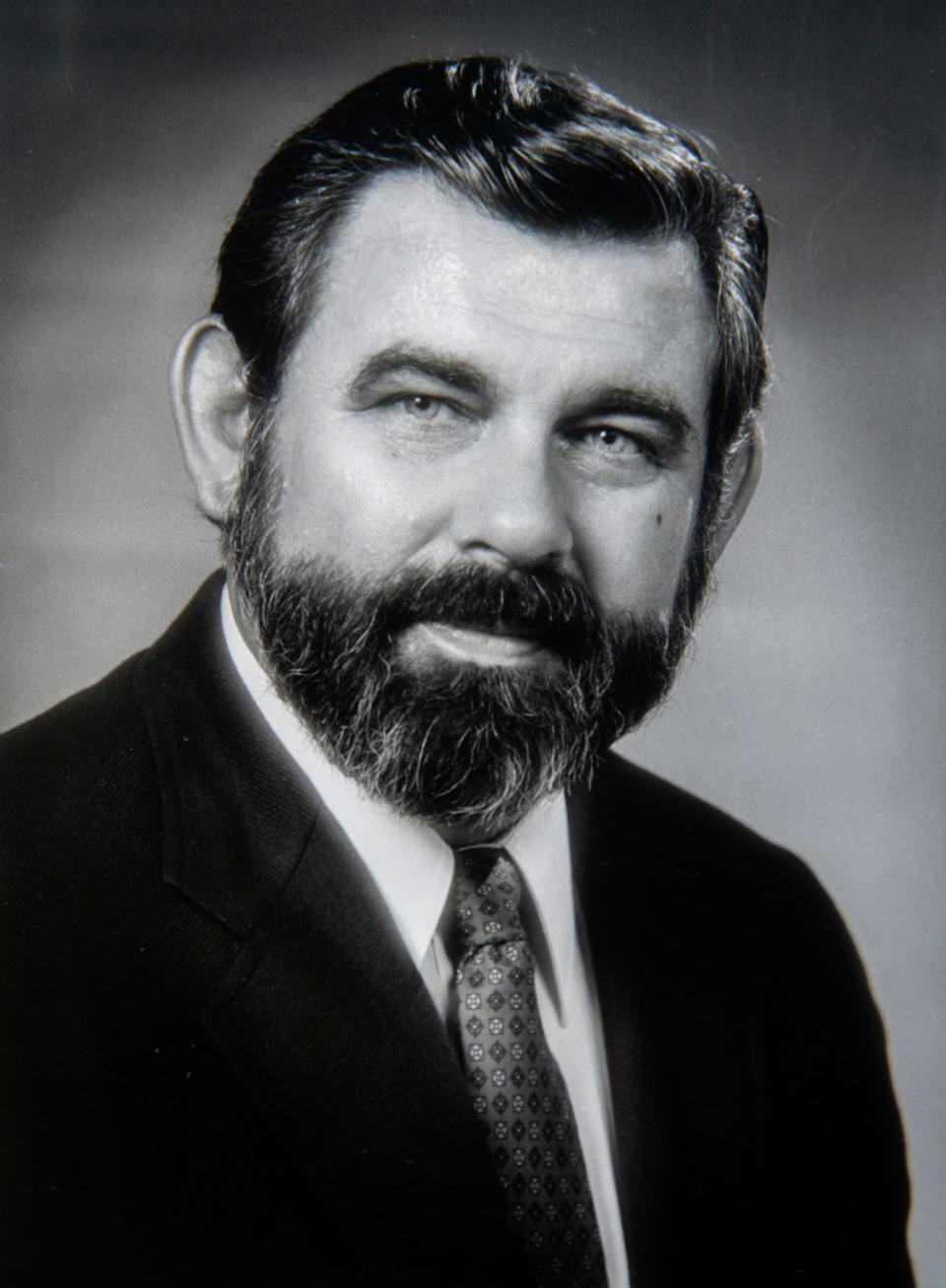 A photo of J. Foster Fluetsch, (circa 1983) former president of American Savings and Loan in Stockton.