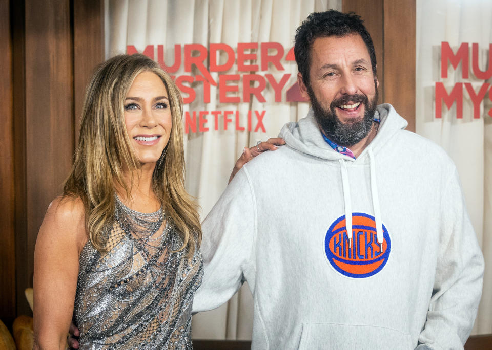 Jennifer Aniston and Adam Sandler (Emma McIntyre / WireImage)