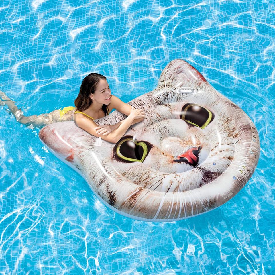 Intex Cat Face Inflatable Island (Photo: Amazon)