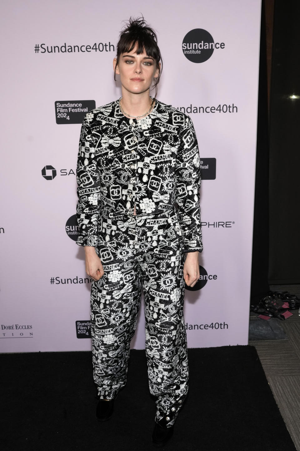 Kristen Stewart attends the 2024 Sundance Film Festival's Opening Night Gala on Thursday, Jan. 18, 2024, in Kamas, Utah. (Photo by Charles Sykes/Invision/AP)