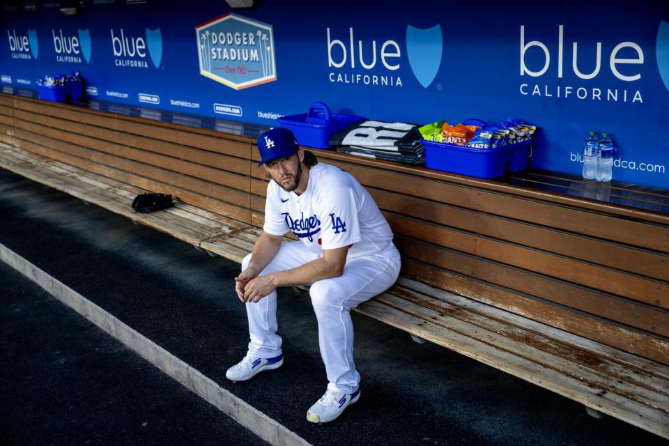 Los Angeles Dodgers starting pitcher Clayton Kershaw.