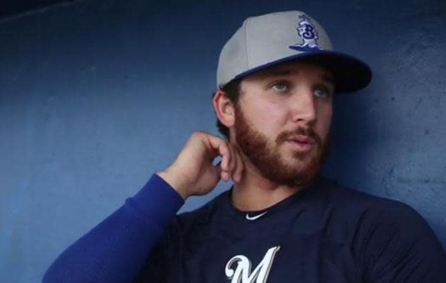 Brewers prospect Bubba Derby was among the heroes during and after the mass shooting in Las Vegas. (MLB)