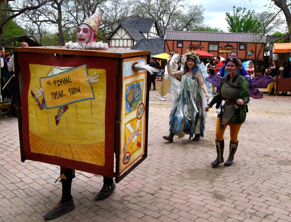 Performers and cast members participate in The Grand Parade at Scarborough Renaissance Festival.