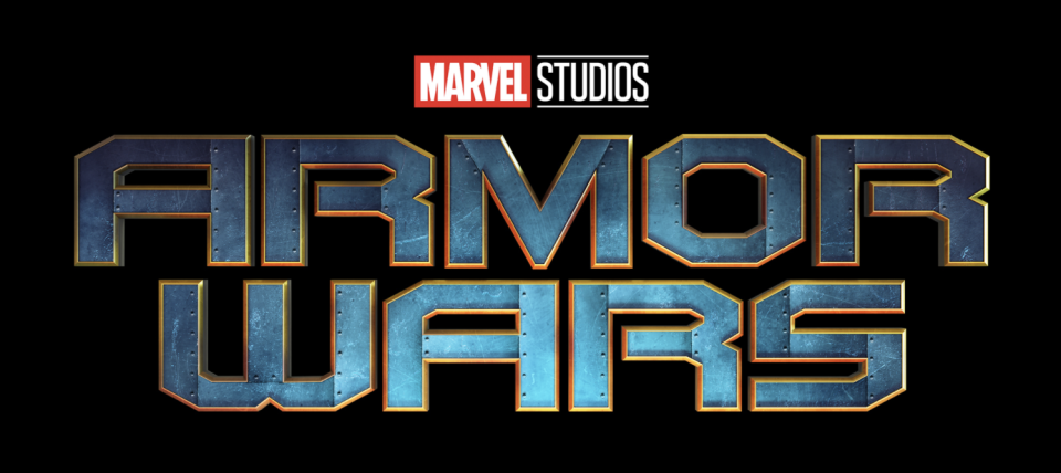 The logo for Armor Wars, one of the upcoming marvel shows