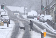 <p>Parts of Britain woke up to snow on Sunday morning. [Picture: PA] </p>