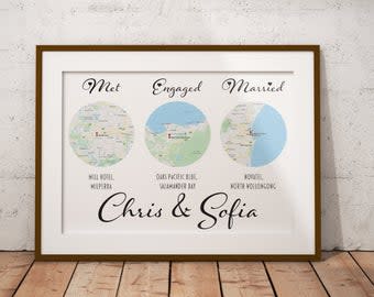 Personalized Map Love Story