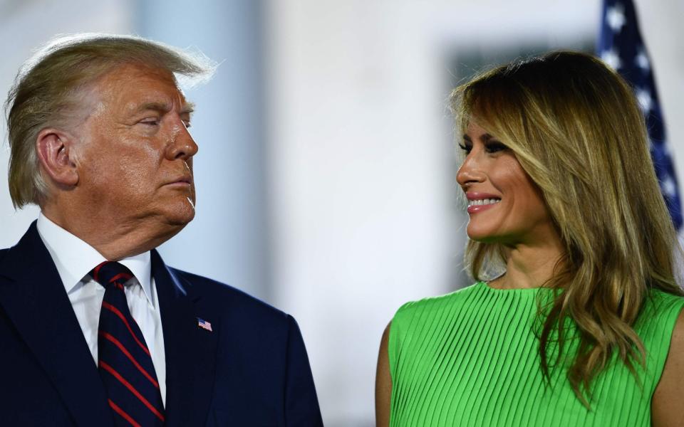 Donald Trump and US First Lady Melania Trump have not invited Joe Biden and his wife Jill for the traditional tea visit in the Oval Office - AFP