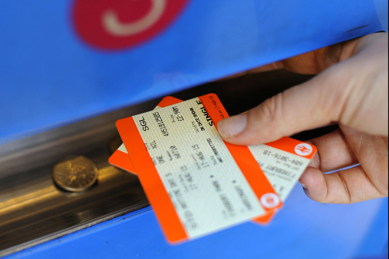 Increase: Rail fares have gone up by 13 per cent more than the cost of living since 1995: PA