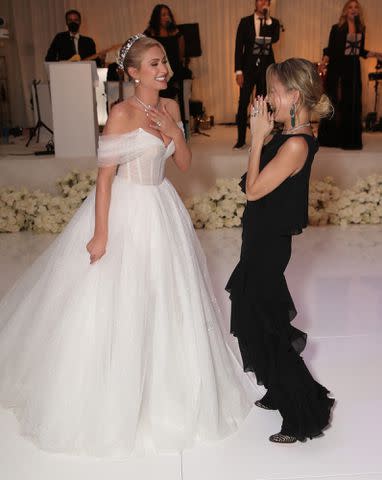 <p>Todd Williamson/Peacock/NBCU Photo Bank/Getty </p> Paris Hilton (left) at her wedding with Nicole Richie
