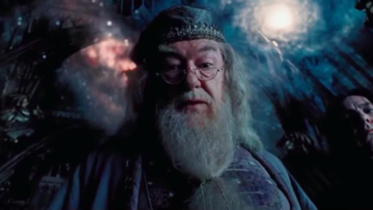  Michael Gambon as Albus Dumbledore in Harry Potter and the Prisoner of Azkaban. 