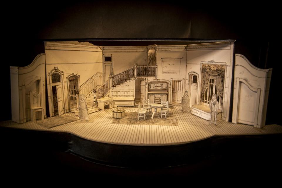 Detail of John Iacovelli's model set for "Arsenic and Old Lace."