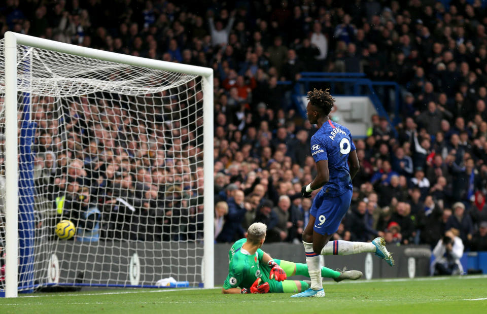 Tammy Abraham puts Chelsea in front (getty)