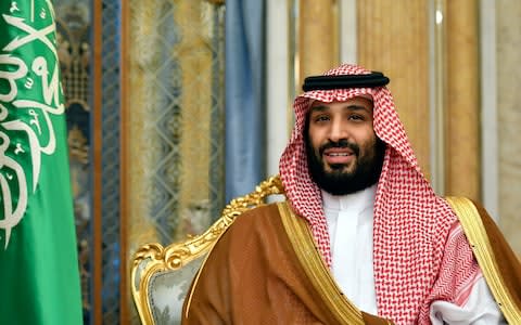 Saudi Arabia's Crown Prince Mohammed bin Salman spoke for the first time since the air strikes - Credit: Mandel Ngan/Pool Photo via AP, File