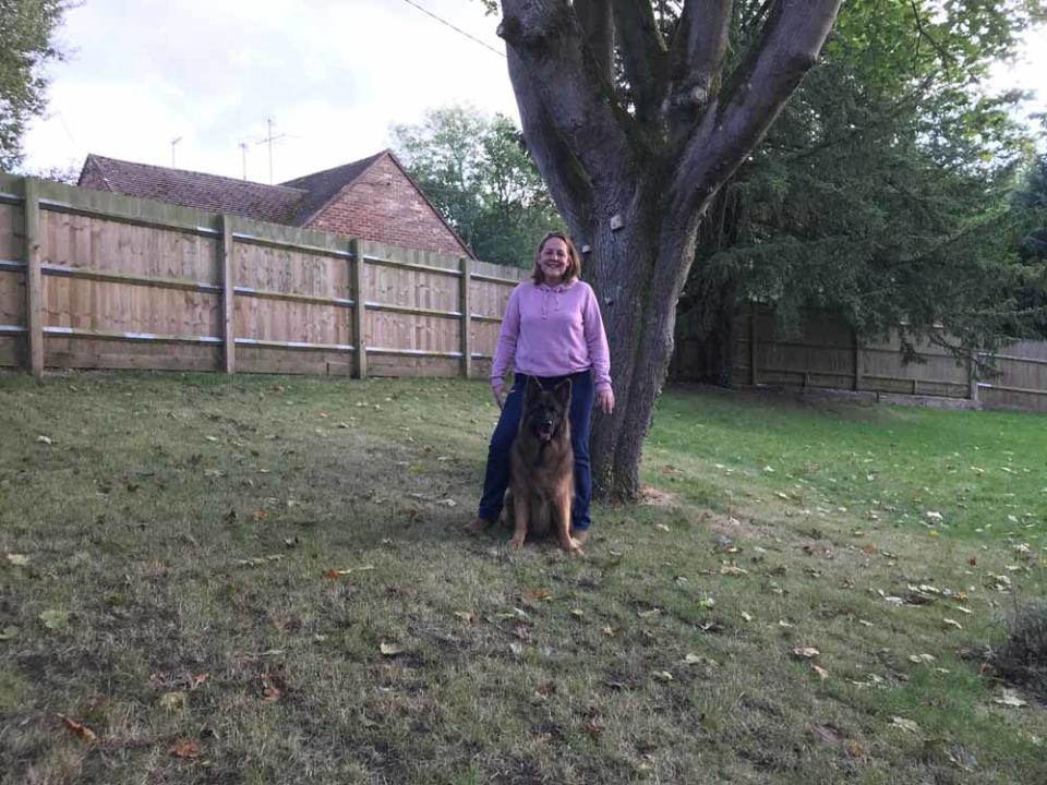 Tara, pictured here with her German Shepherd, Bear. (Collect/PA Real Life)