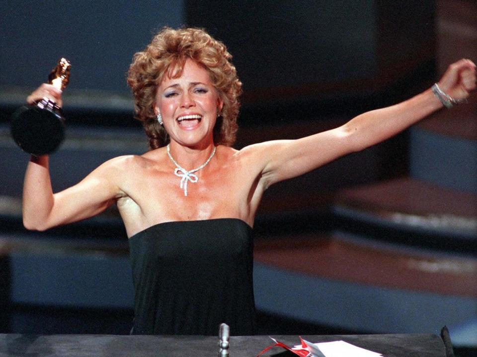 Sally Field accepts her Academy Award.