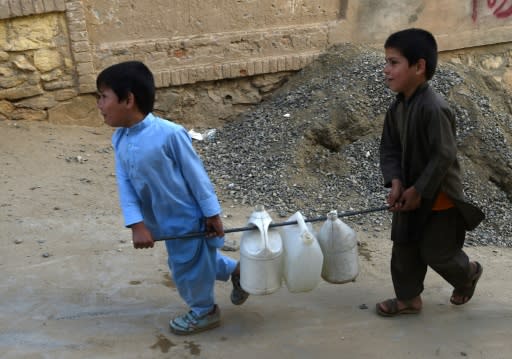 Around 70 percent of Kabul's water is contaminated by waste and chemicals from leaky household septic tanks and industrial plants, according to the National Environmental Protection Agency