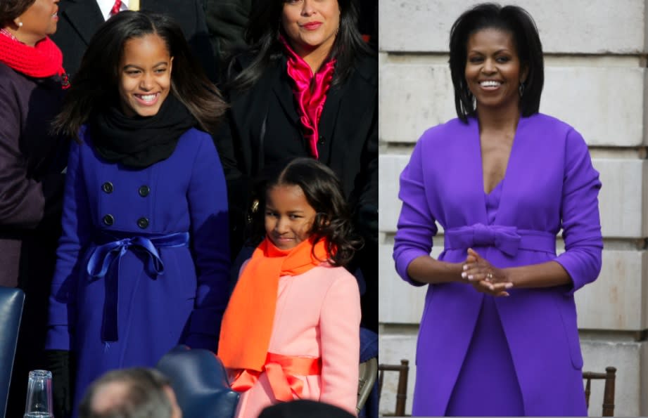 Malia, Sasha & Michelle Obama
