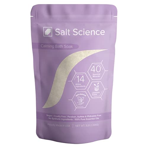Salt Science Calming Bath Soak - Mind & Body Recovery Bath Salt With 40 Essential Minerals - Al…