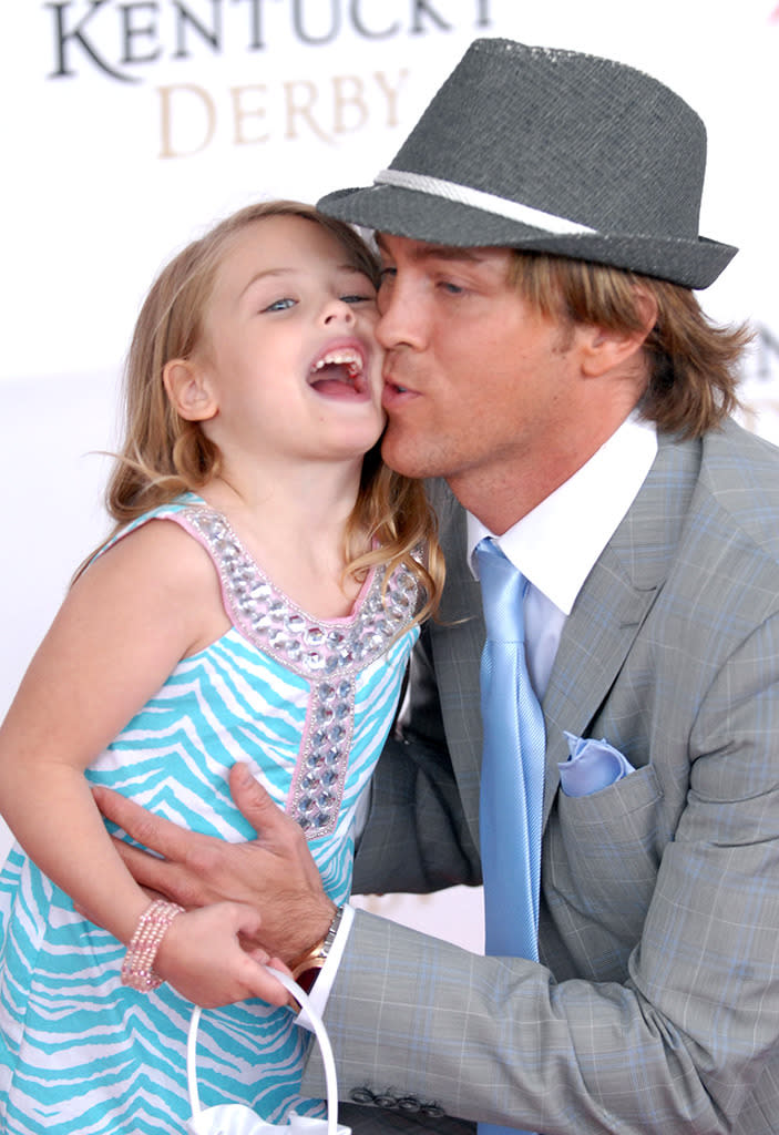 Dannielynn was full of energy and just adored her dad when she arrived at Churchill Downs for the 2011 event. She sported an animal-print look that we’re sure her mom would’ve loved. (Photo: Stephen Cohen/Getty Images for Longines) 