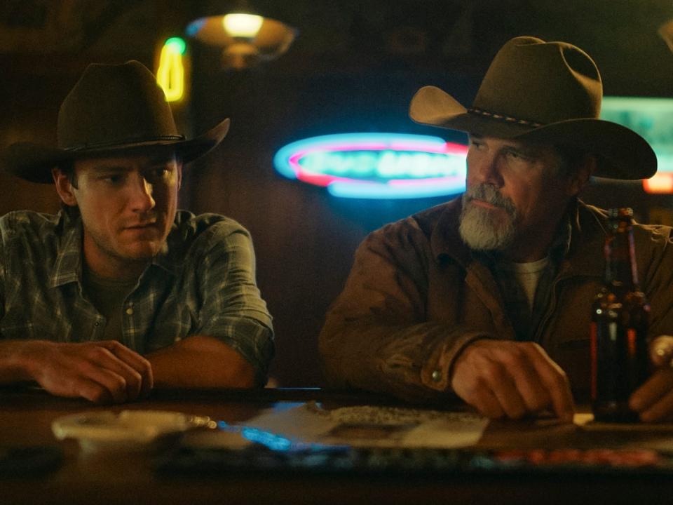 Josh Brolin and Lewis Pullman in "Outer Range"