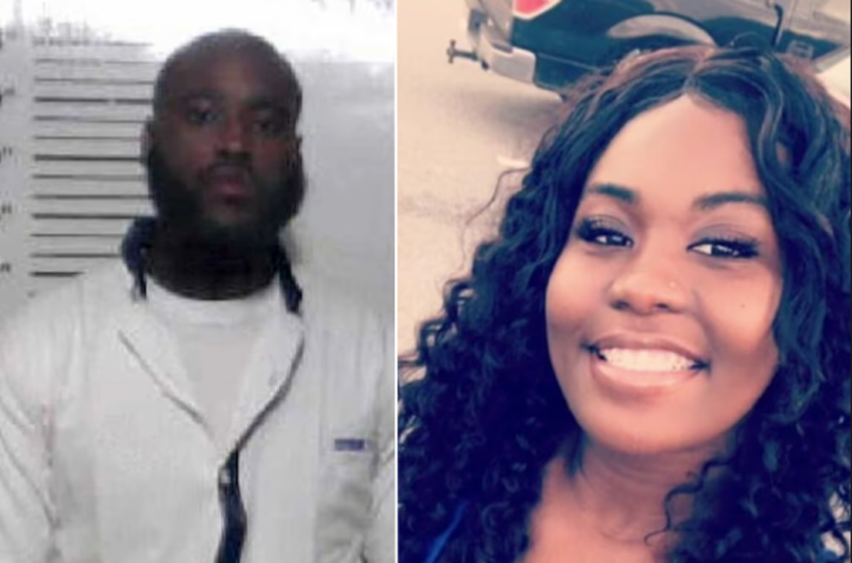 Jaydrekus Hart (left) fatally shot Aureon Grace (right) before dying by suicide on Sunday morning. Officials say the two may have been in a relationship  (Georgia Department of Corrections/Lovett & Son’s Funeral Home)