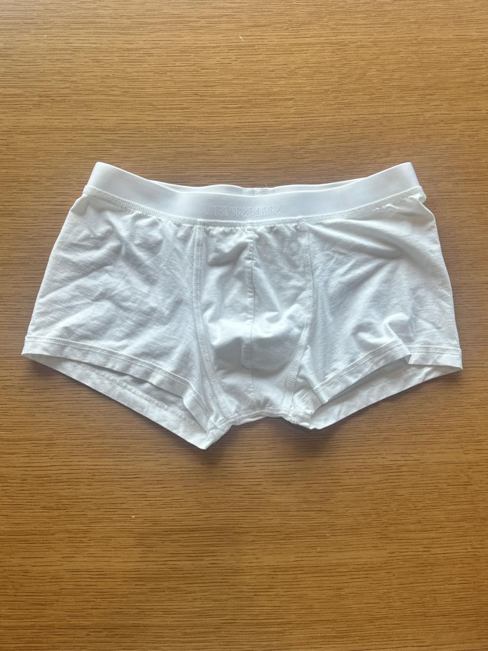 <p><a href="https://go.redirectingat.com?id=74968X1596630&url=https%3A%2F%2Fus.sunspel.com%2Fproducts%2Fmens-stretch-cotton-trunks-in-white&sref=https%3A%2F%2Fwww.menshealth.com%2Fstyle%2Fg19546347%2Fthe-best-mens-underwear%2F" rel="nofollow noopener" target="_blank" data-ylk="slk:Shop Now;elm:context_link;itc:0;sec:content-canvas" class="link ">Shop Now</a></p><p>Stretch Cotton Trunks</p><p>sunspel.com</p><p>$50.00</p><span class="copyright">Maverick Li</span>