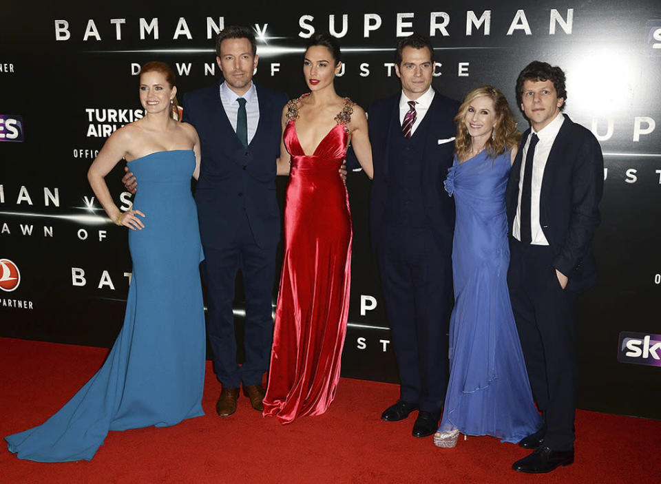 The cast of Batman v Superman