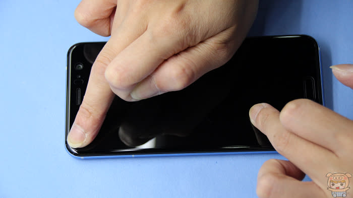 HTC U11 炫藍銀膜斯密碼完美包膜 + imos 康寧 2.5D 滿版玻璃保護貼