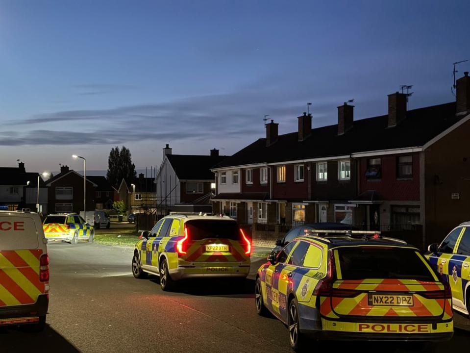 The Northern Echo: Armed police in Burwell Road, Middlesbrough