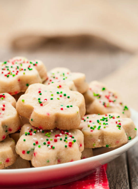 <p>Chew Out Loud</p><p>Melt-in-your-mouth buttery goodness. Make them, gift them, freeze them.</p><p><strong>Get the recipe: <a href="https://www.chewoutloud.com/3-ingredient-buttery-shortbread-cookies/" rel="nofollow noopener" target="_blank" data-ylk="slk:3-Ingredient Buttery Shortbread Cookies;elm:context_link;itc:0;sec:content-canvas" class="link ">3-Ingredient Buttery Shortbread Cookies</a></strong></p><p><strong>Related: <a href="https://www.yahoo.com/lifestyle/holidays-better-buttery-shortbread-recipes-152730099.html" data-ylk="slk:The 9 Best Holiday Shortbread Recipes;elm:context_link;itc:0;sec:content-canvas;outcm:mb_qualified_link;_E:mb_qualified_link;ct:story;" class="link  yahoo-link">The 9 Best Holiday Shortbread Recipes</a></strong></p>