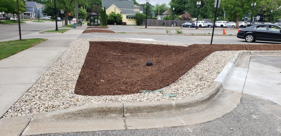 The rain garden being installed at City Hall and other green infrastructure practices will reduce the amount of stormwater entering the watershed.