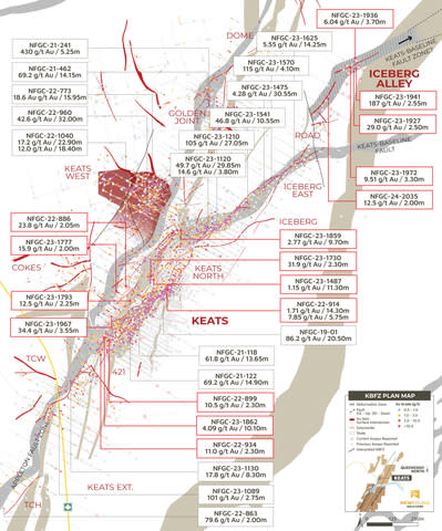 Figure 2. Keats, Iceberg, Iceberg East, and Iceberg Alley plan view map (Photo: Business Wire)