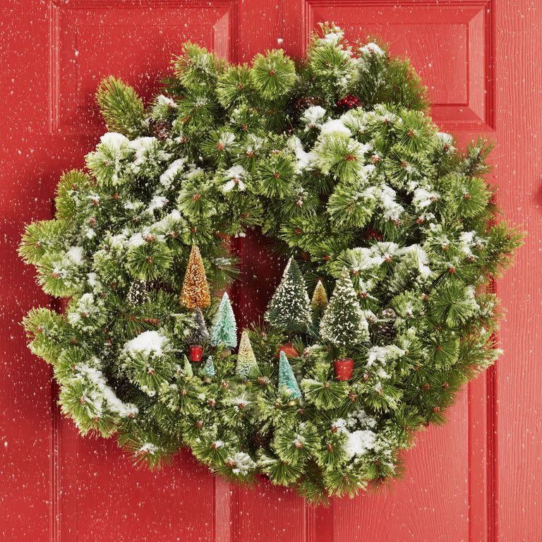 Bottle Brush Wreath