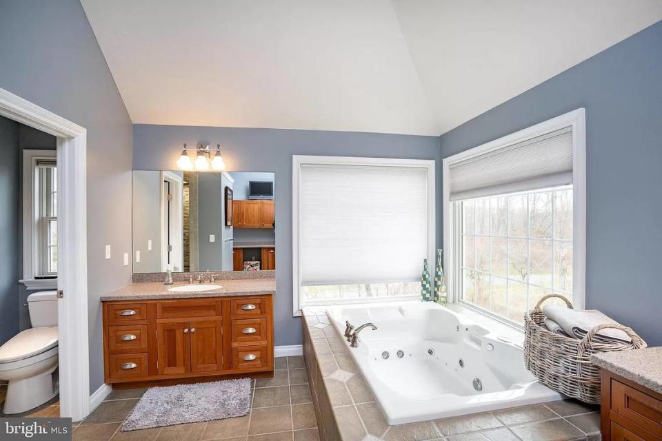 A view inside a bathroom located within the home at 192 Blackberry Hill in Port Matilda. Photo shared with permission from the home’s listing agent, Jason Krout of Keystone Real Estate Group, LP.