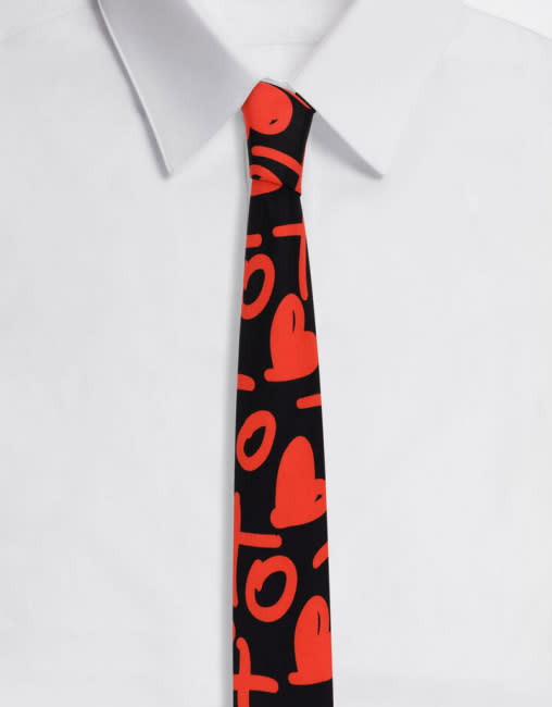 best valentine gift for him heart silk tie