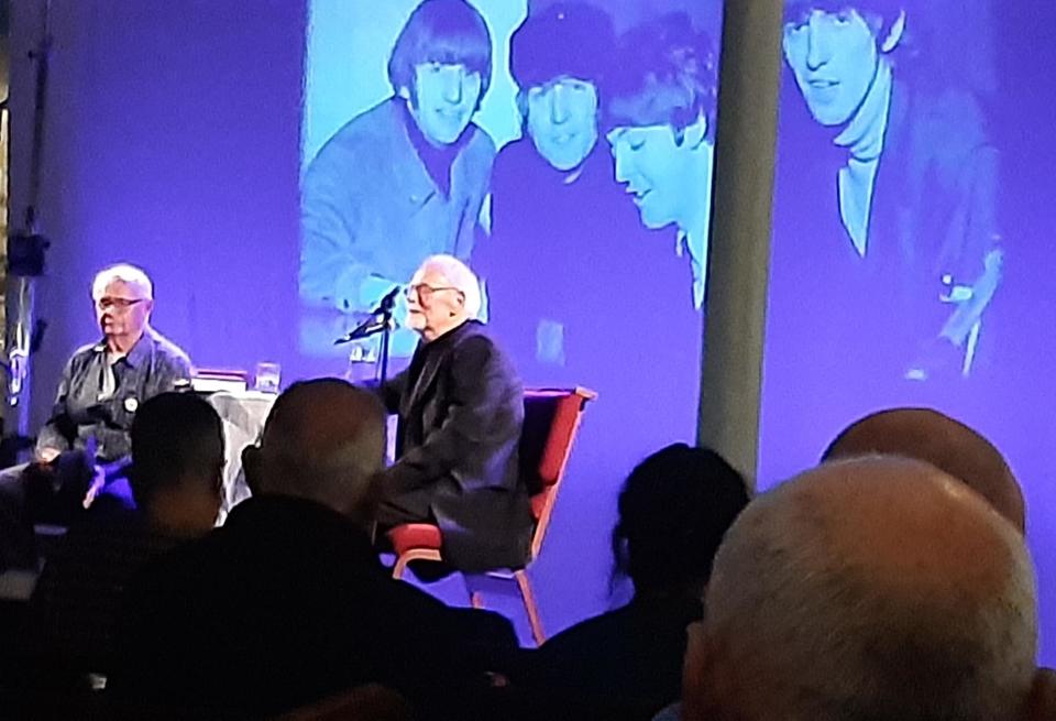 Bob Harris and Colin Hall presented The Songs The Beatles Gave Away at St Peter's Church, Belper. (Photo: Gay Bolton)