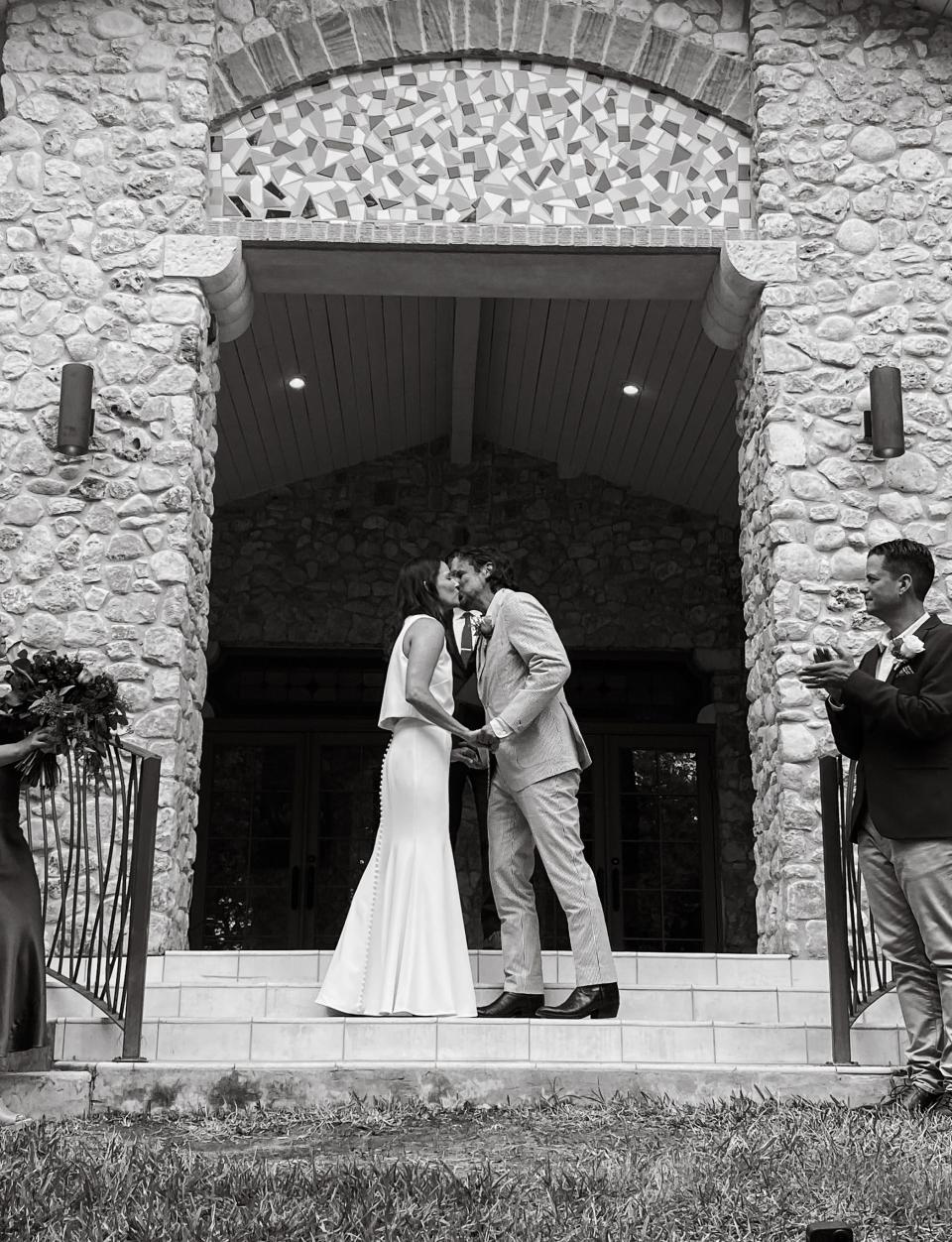 Ash Jurberg and his wife, Cece, on their wedding day.