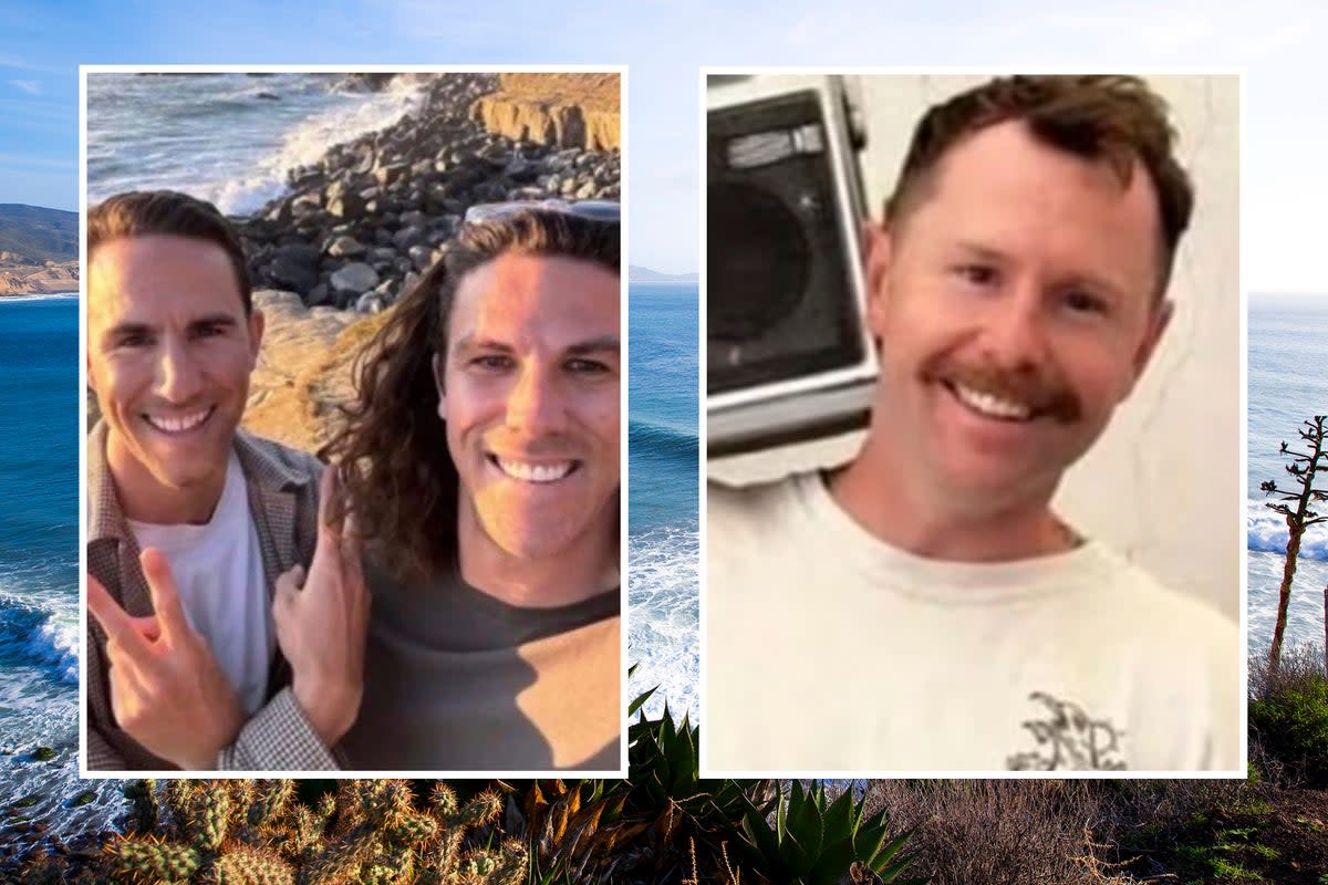  ‎Australian brothers Jake Robinson, Callum Robinson, and their American friend Carter Rhoad, were shot and killed in Mexico during a surfing trip  (Getty/Supplied)