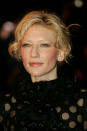 <p>Cate Blanchett arrives at the U.K. premiere of <em>The Aviator</em> at the Odeon West End on Dec. 19, 2004, in London. (Photo: Bruno Vincent/Getty Images) </p>