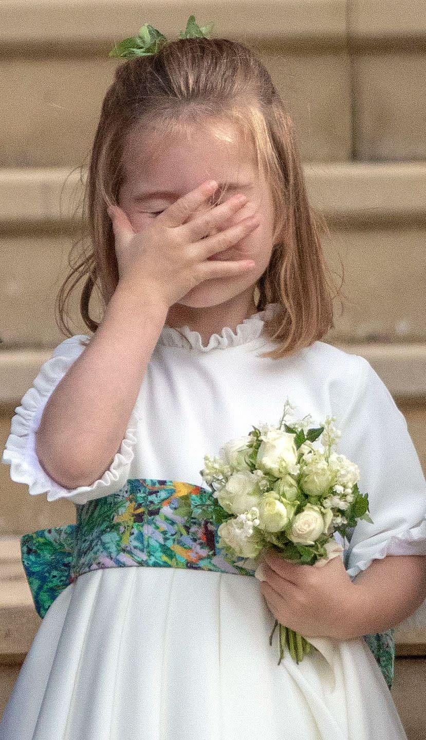 Generally speaking, Princess Charlotte is so over all this wedding stuff.