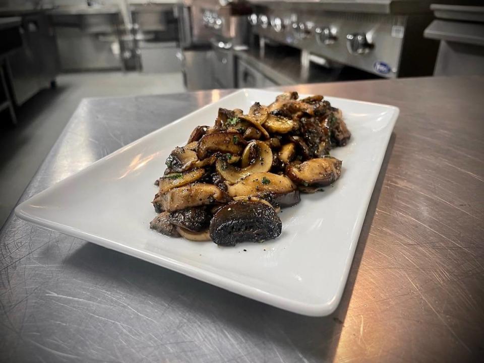 Sauteed mushrooms at 3rd & Cherry opening soon in downtown Macon.