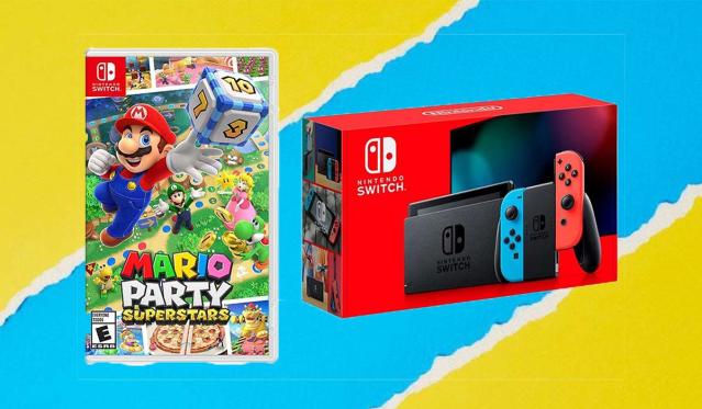 The hard-to-find Nintendo Switch Mario Party Superstars console bundle is  in stock and $20 off!
