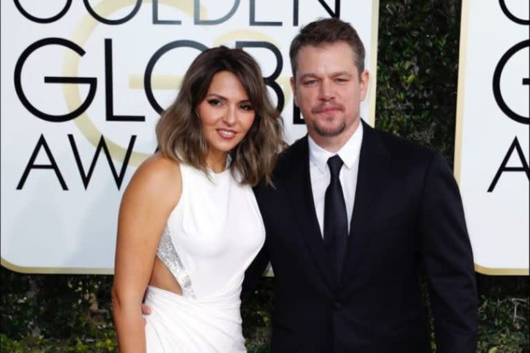 Matt Damon y su esposa, la argentina Luciana Barroso, llevan 19 años juntos