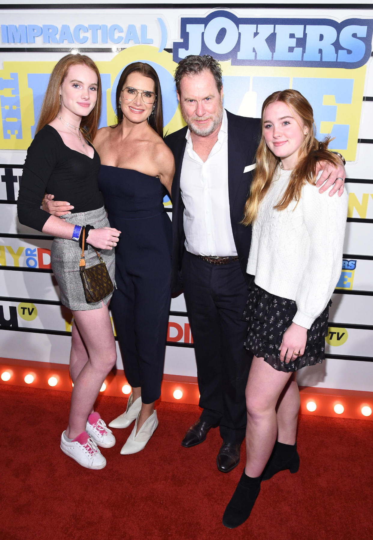 Brooke Shields, Chris Henchy, Rowan Henchy, and Grier Henchy (Jamie McCarthy / Getty Images)