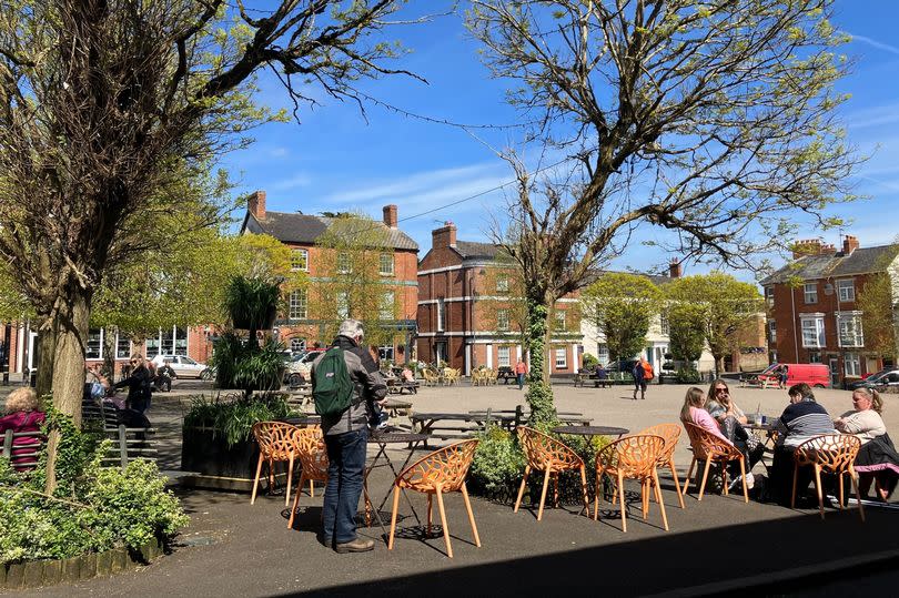 The town square in Crediton -Credit:Mary Stenson/DevonLive