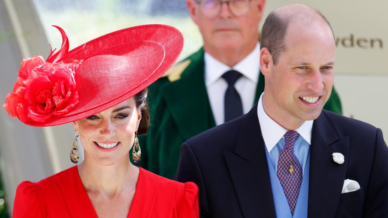  Prince William and the Princess of Wales’ next overseas trip revealed. Seen here Catherine, Princess of Wales and Prince William, Prince of Wales attend day four of Royal Ascot 2023 