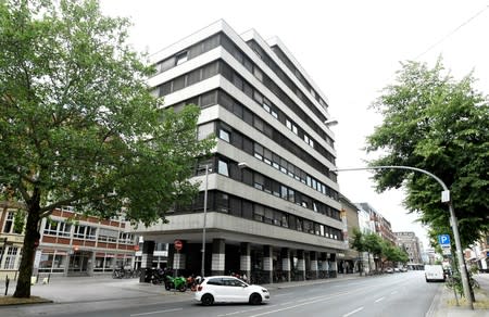 The Greensill Bank is pictured in downtown Bremen