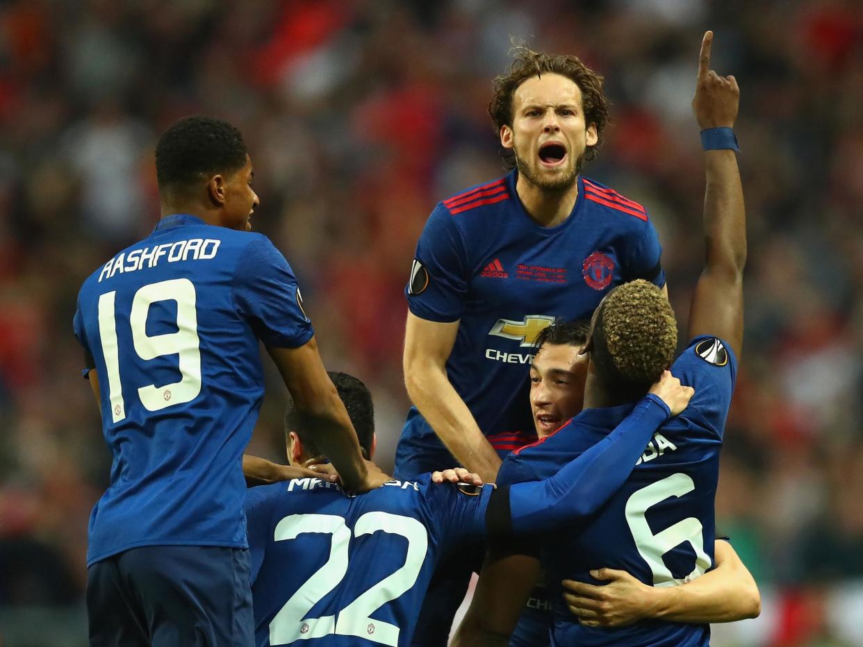 Manchester United will play in the 2017/18 Champions League after their Europa League victory: Getty